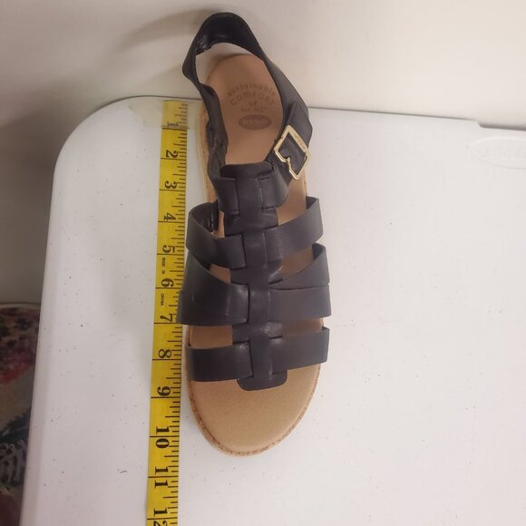 Dr Scholls Womens Only You Strappy Wedge Sandals Size 10 Black Comfort Summer - Picture 11 of 15